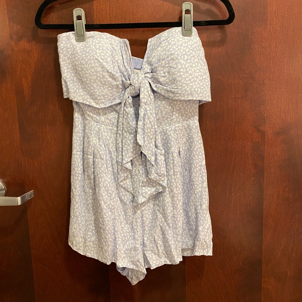 Strapless romper